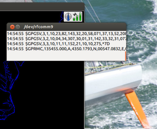OpenCPN reads NMEA from /dev/rfcomm9 as non-root user